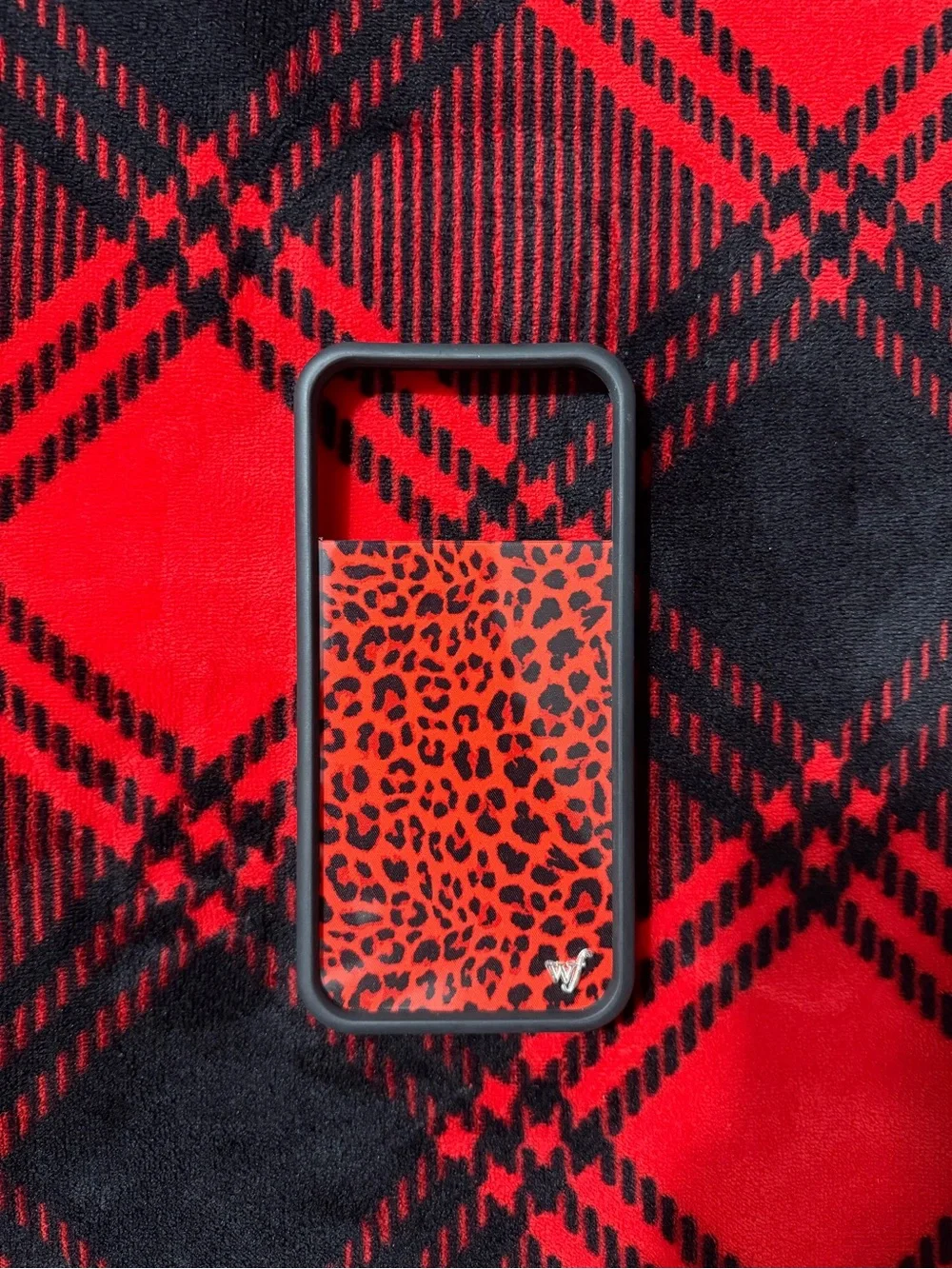 Wildflower Red Leopard Print Phone Case - 17 Pro Max